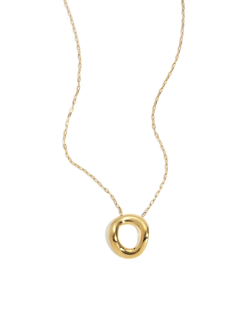 Gouden ketting met circle rondje