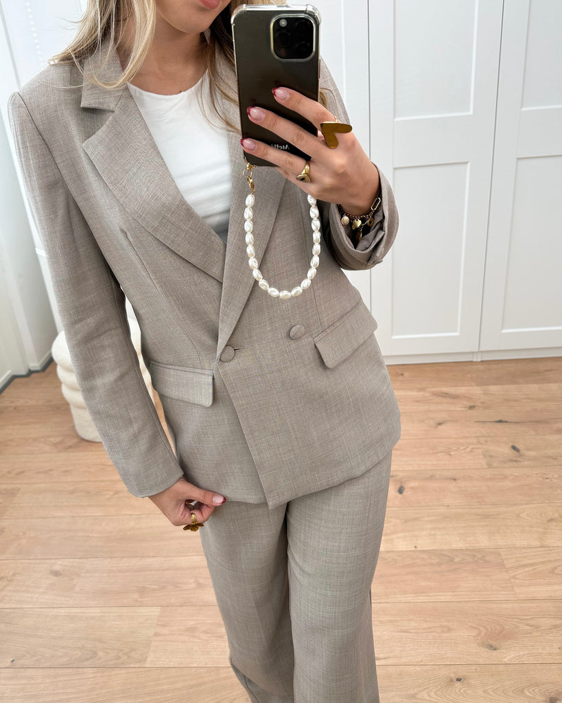 Taupe/bruine blazer